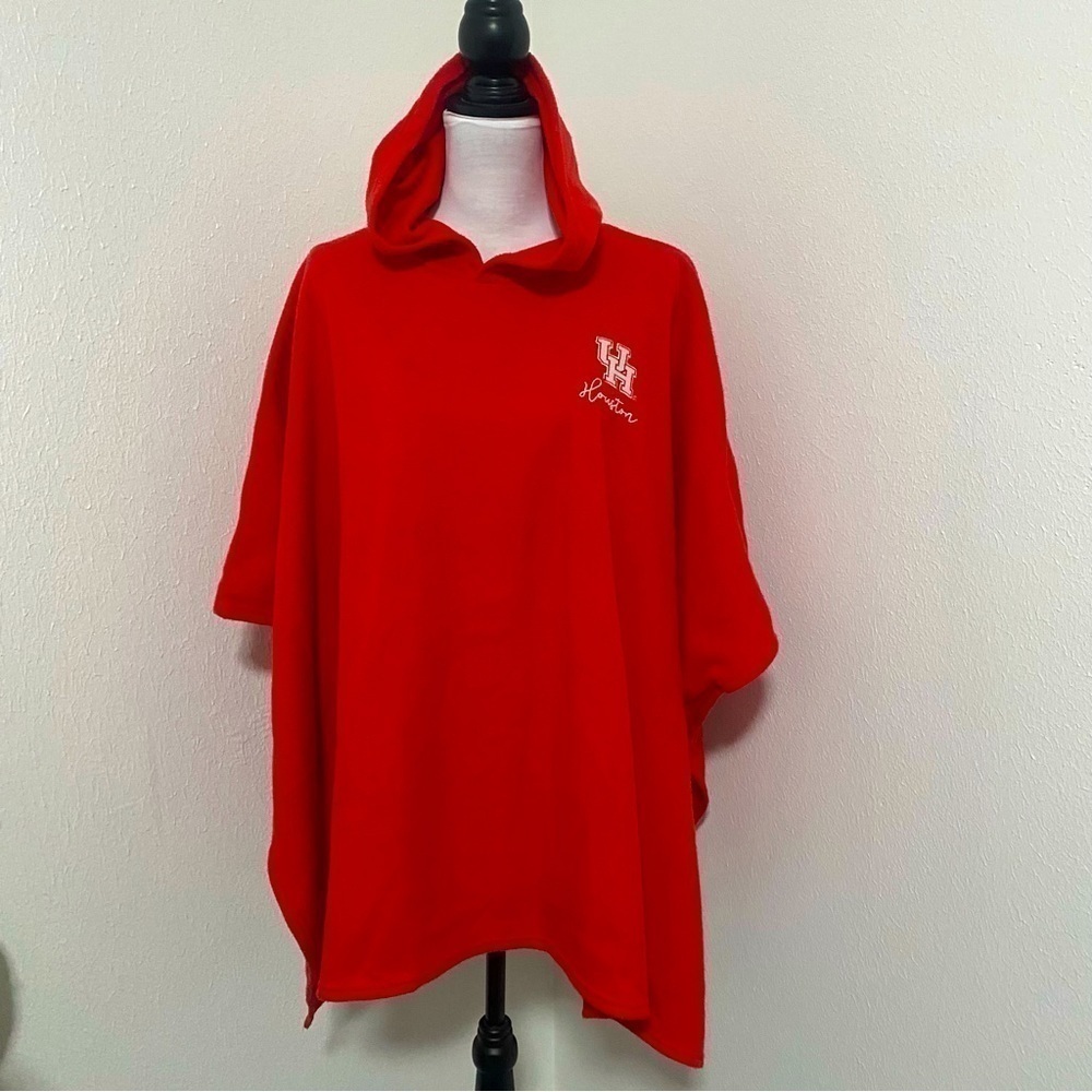 UH Houston Adult Size Red Poncho One Size
